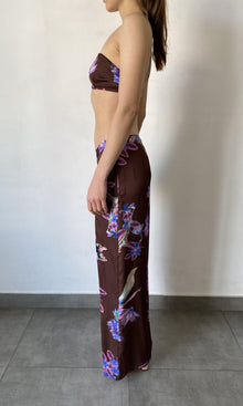Womens | Shay Polyester Satin Bandaeu | Brown