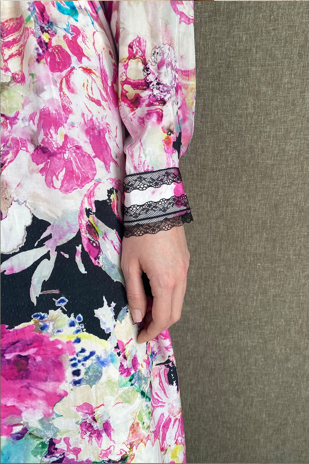 Long Dress | Pink/Black