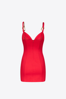 Crystal Link Mini Dress | Carmine