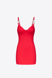 Crystal Link Mini Dress | Carmine