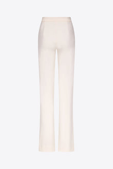 Crystal Brooch Trouser | Whipped White