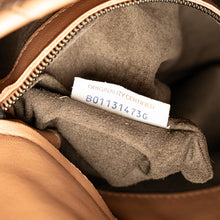 Bottega Veneta | Pre-Owned Intrecciato Flap Satchel | Brown/Nude