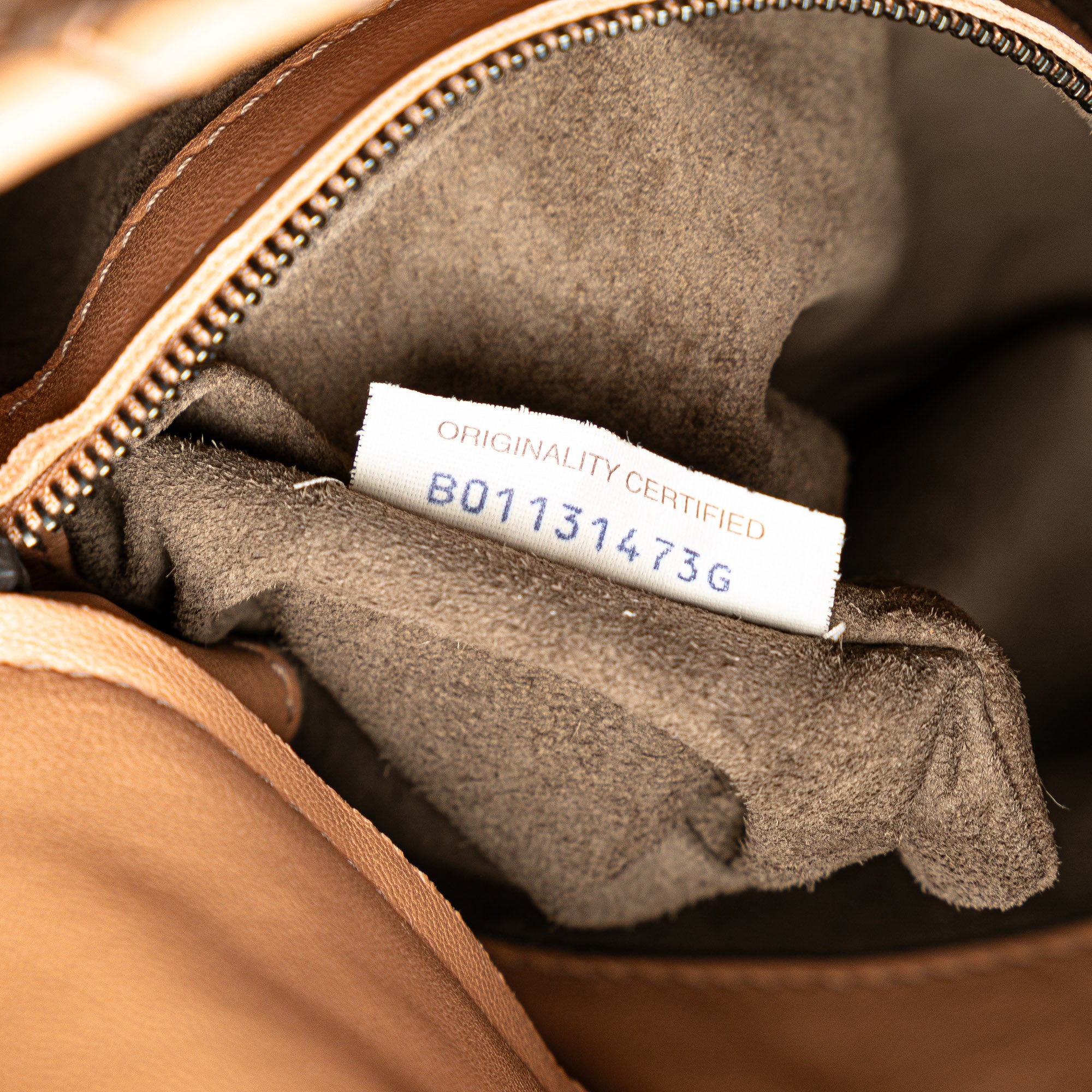 Bottega Veneta | Pre-Owned Intrecciato Flap Satchel | Brown/Nude