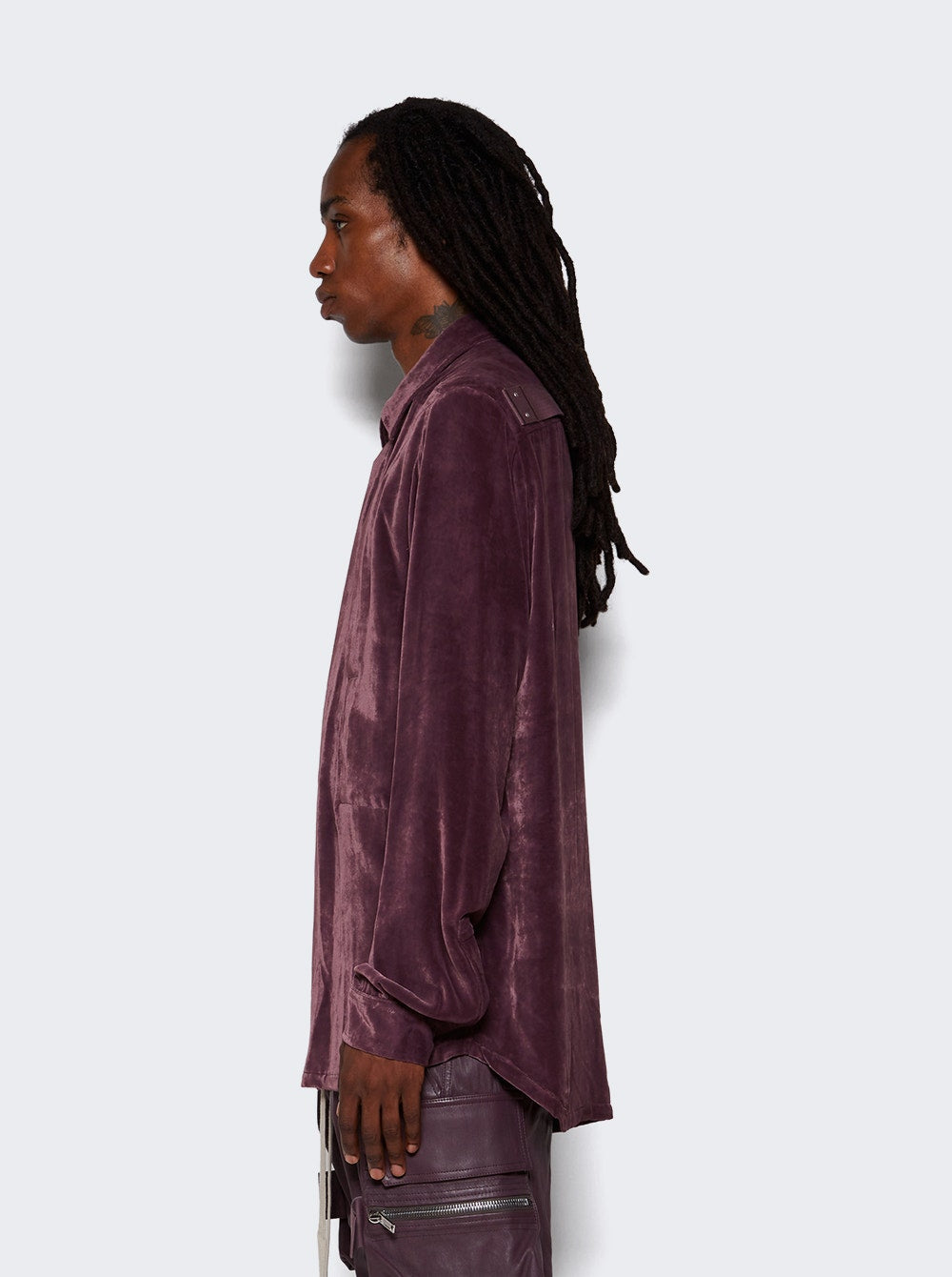 Men | Rick Owens | Fogpocket Outershirt Amethyst | Purple