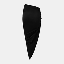 OW Collection RUCHED Knot Skirt Skirt 002 - Black Caviar