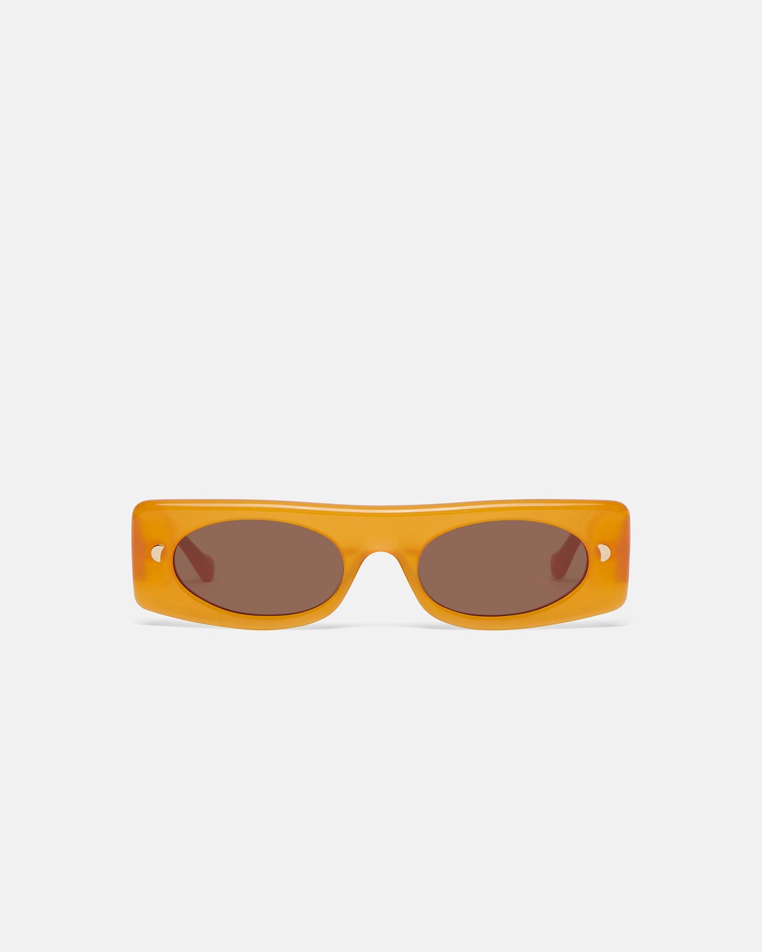 Unisex | Ruthie Bio-Plastic Visor Sunglasses | Orange Merino