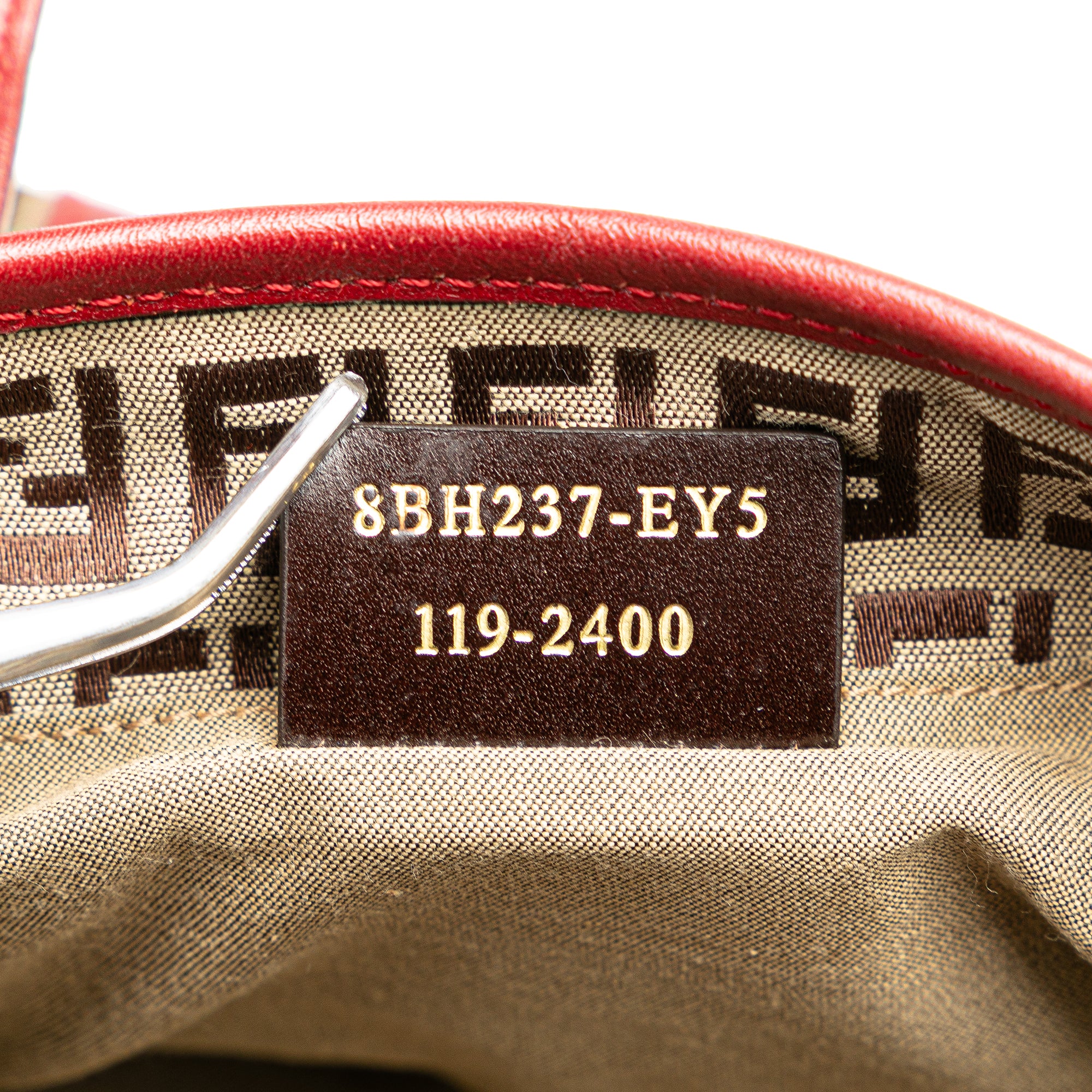 Fendi | Pre-Owned Zucchino Canvas Handbag | Brown/BeigeRed