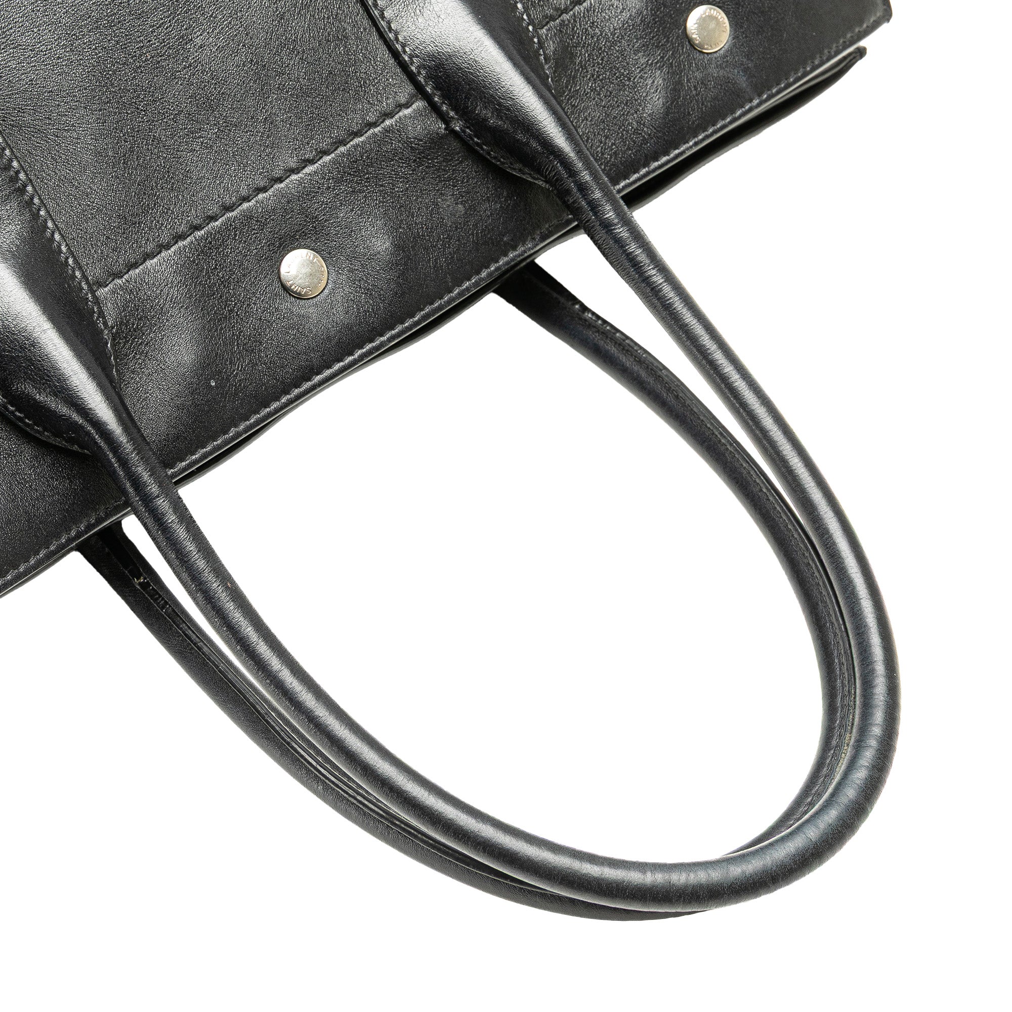 Saint Laurent | Pre-Owned Small Smooth Calfskin Rive Gauche Tote | Black