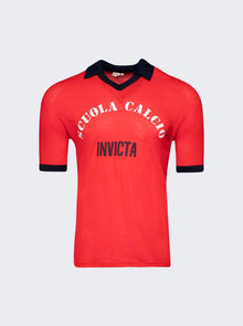 Men | systemarosa | Scuola Calcio Invicta Short Sleeve Jersey Red