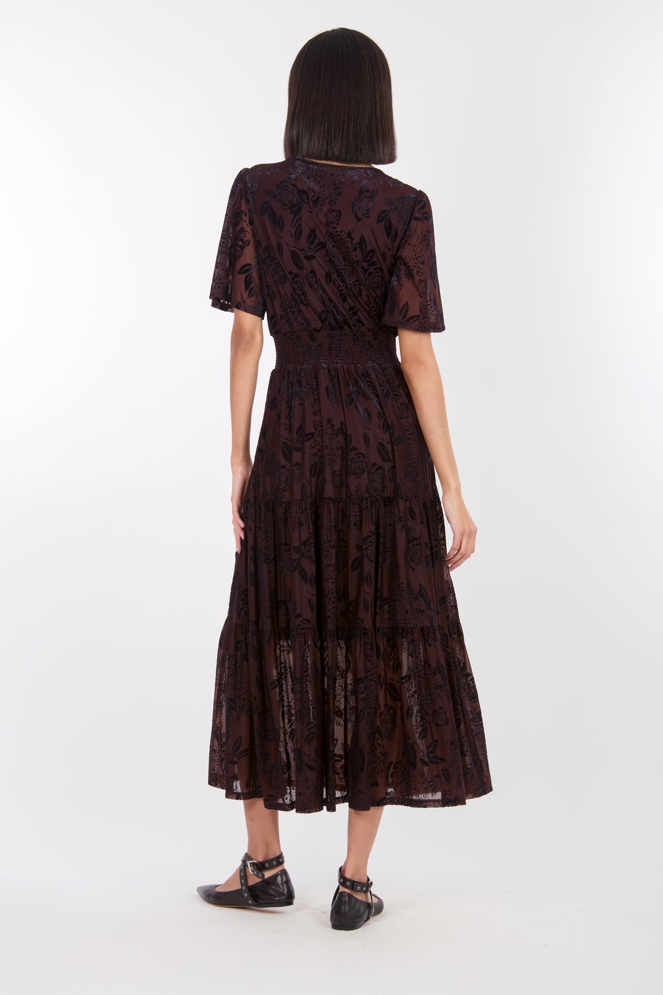 Reese Dress | Brown Baroque