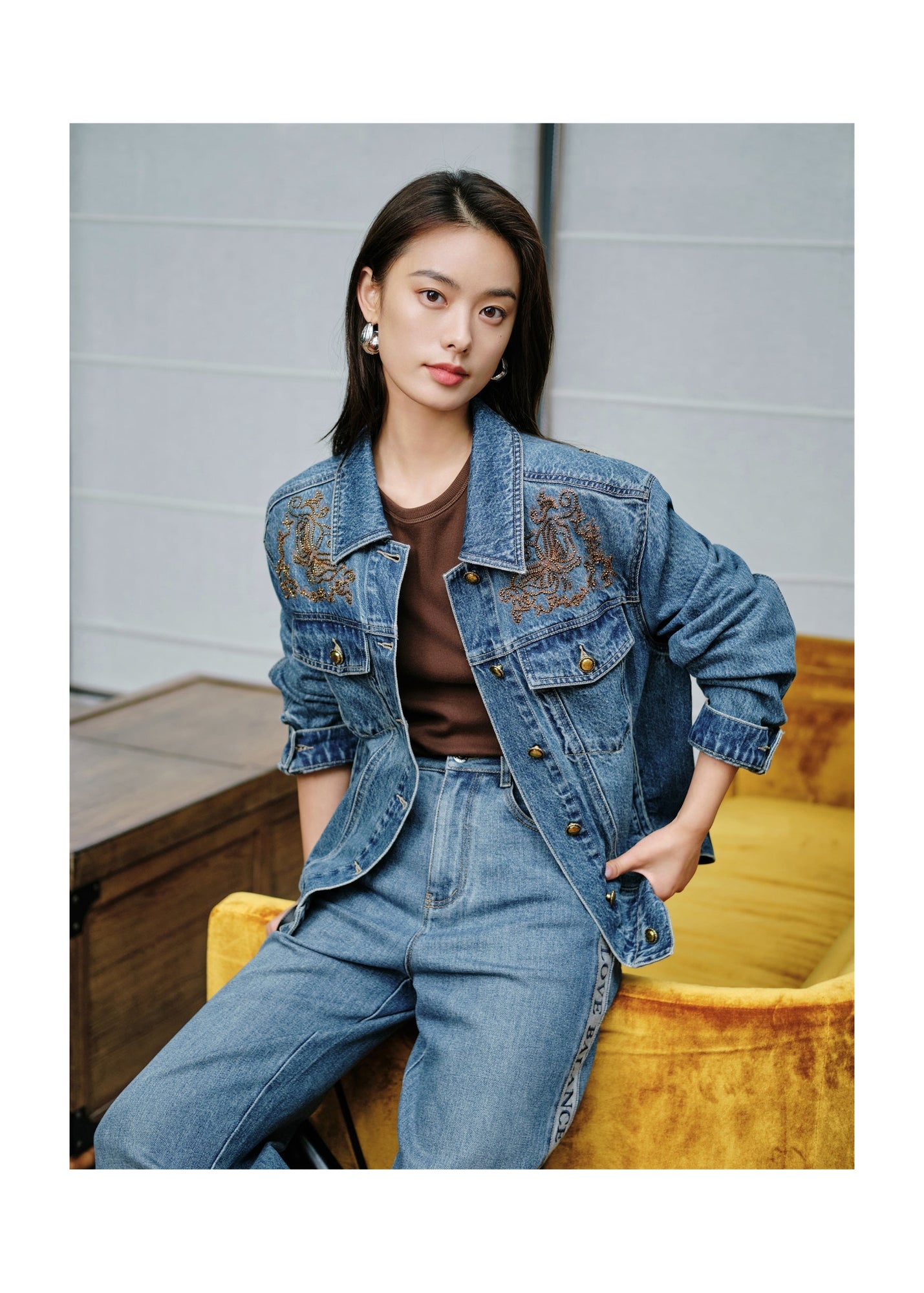 Retro Denim Jacket | Blue