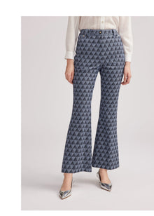 Retro Flared Pants | Blue