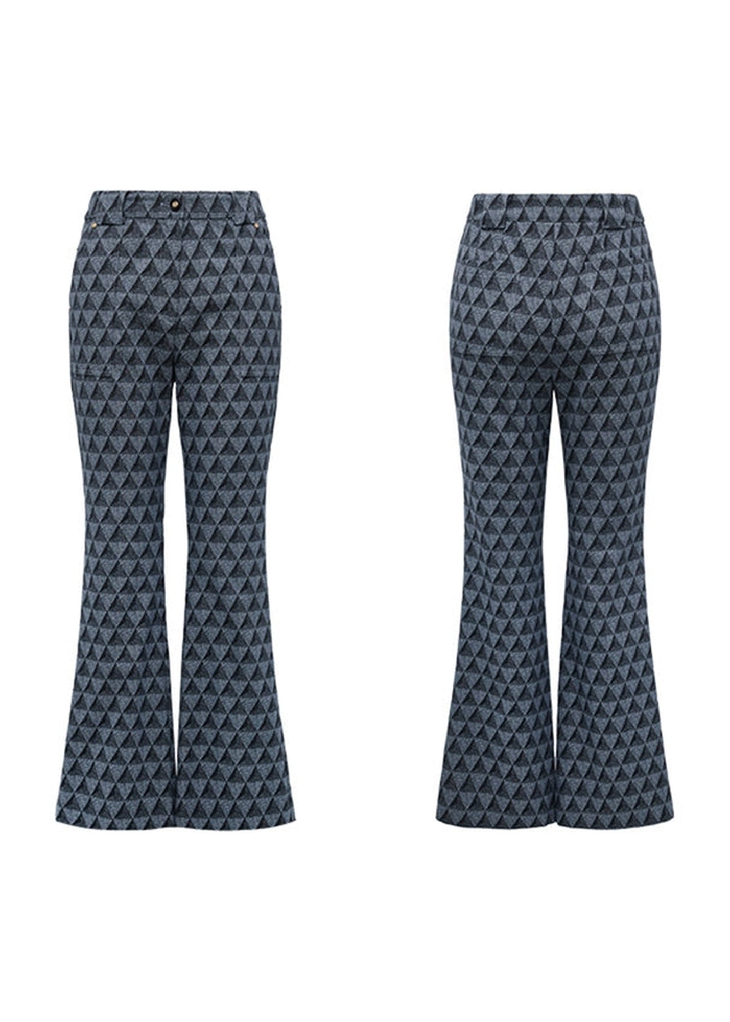Retro Flared Pants | Blue