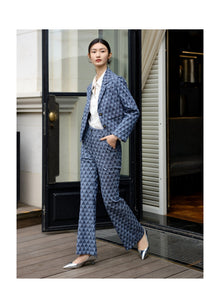 Retro Flared Pants | Blue