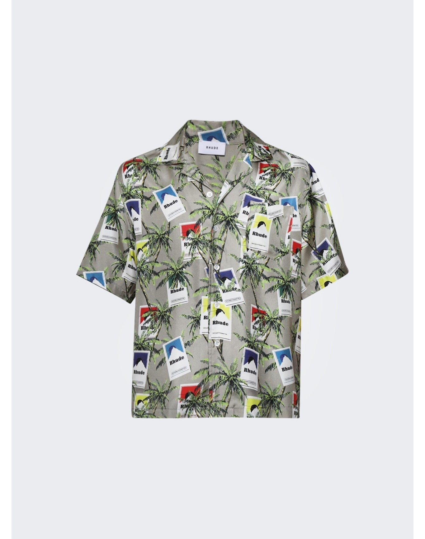 Rhude | Men | Cigarette Print Button | Taupe x Multi