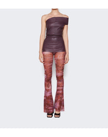 Rick Owens | Women | Athena Leather Tank Top | Amethyst