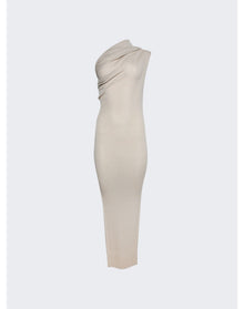 Rick Owens | Women | Ribbed One Shoulder Dress | Pearl