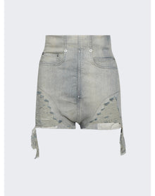 Rick Owens DRKSHDW | Women | Denim Dirt Cutoff Shorts | Sky