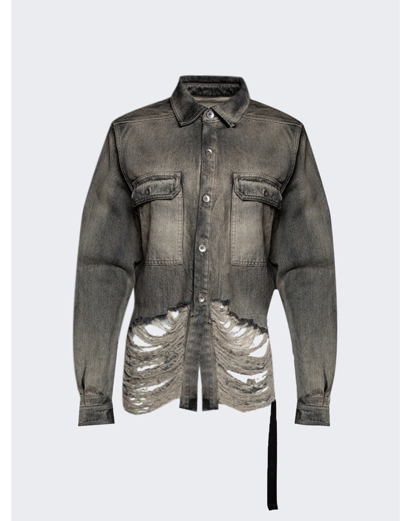 Rick Owens DRKSHDW | Women | Giacca Denim Cropped Overshirt | Grey