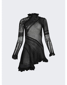 Roberta Einer | Women | Ali Sheer Mini Dress | Black