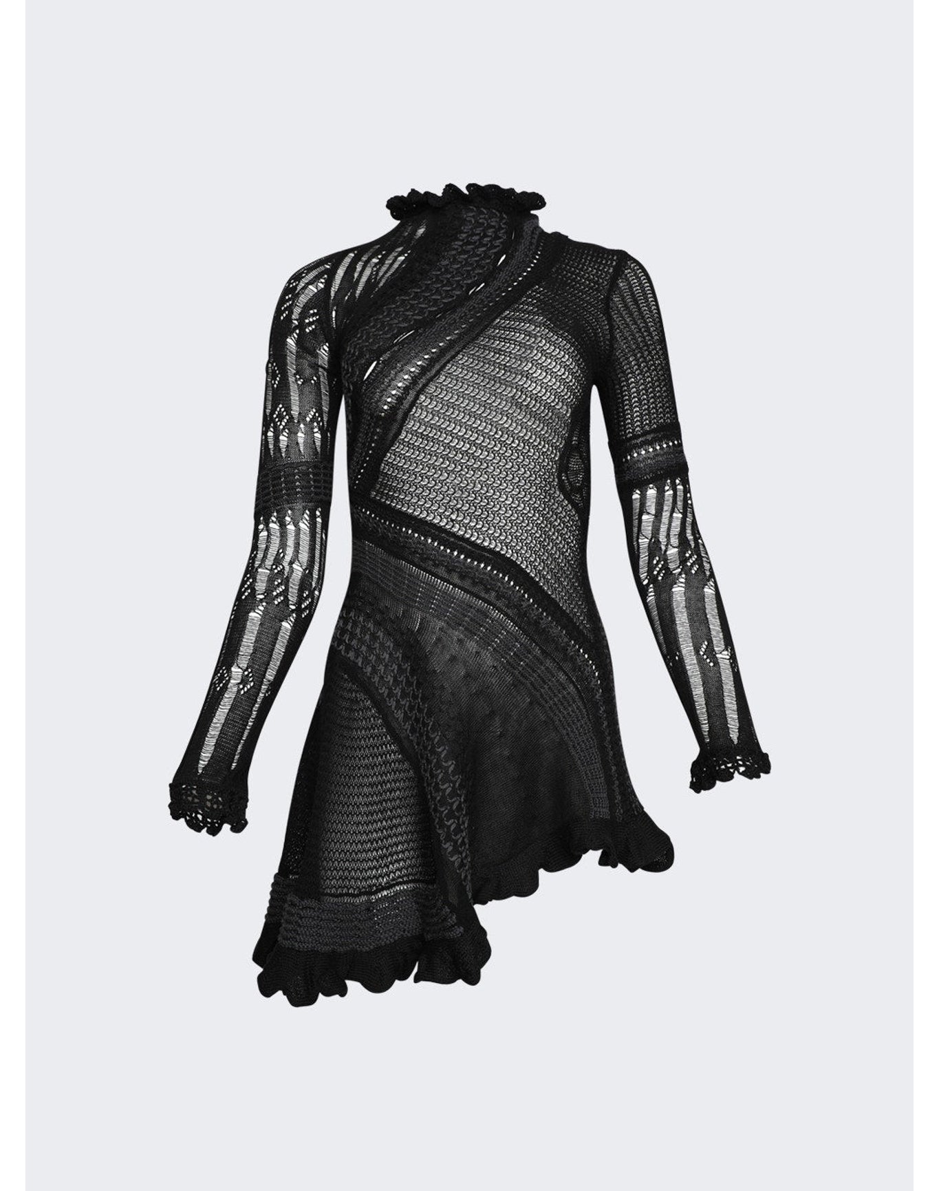 Roberta Einer | Women | Ali Sheer Mini Dress | Black