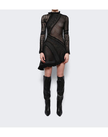 Roberta Einer | Women | Ali Sheer Mini Dress | Black