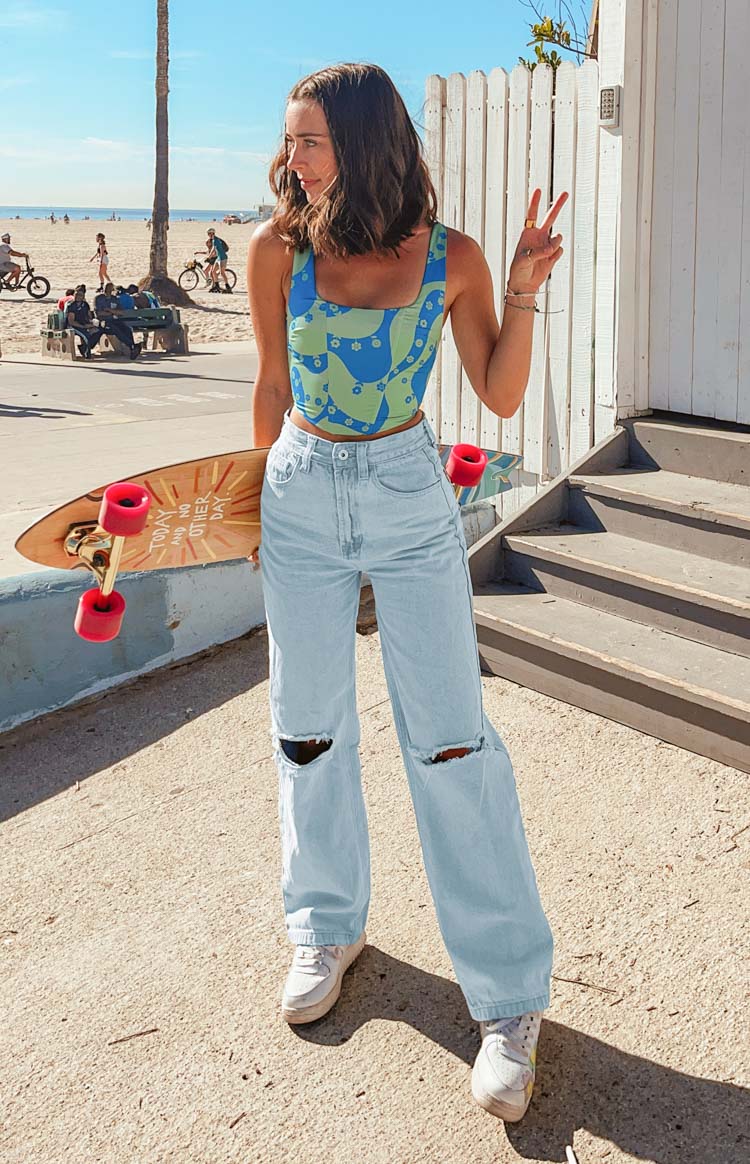 Robin Wide Leg Jeans | Blue