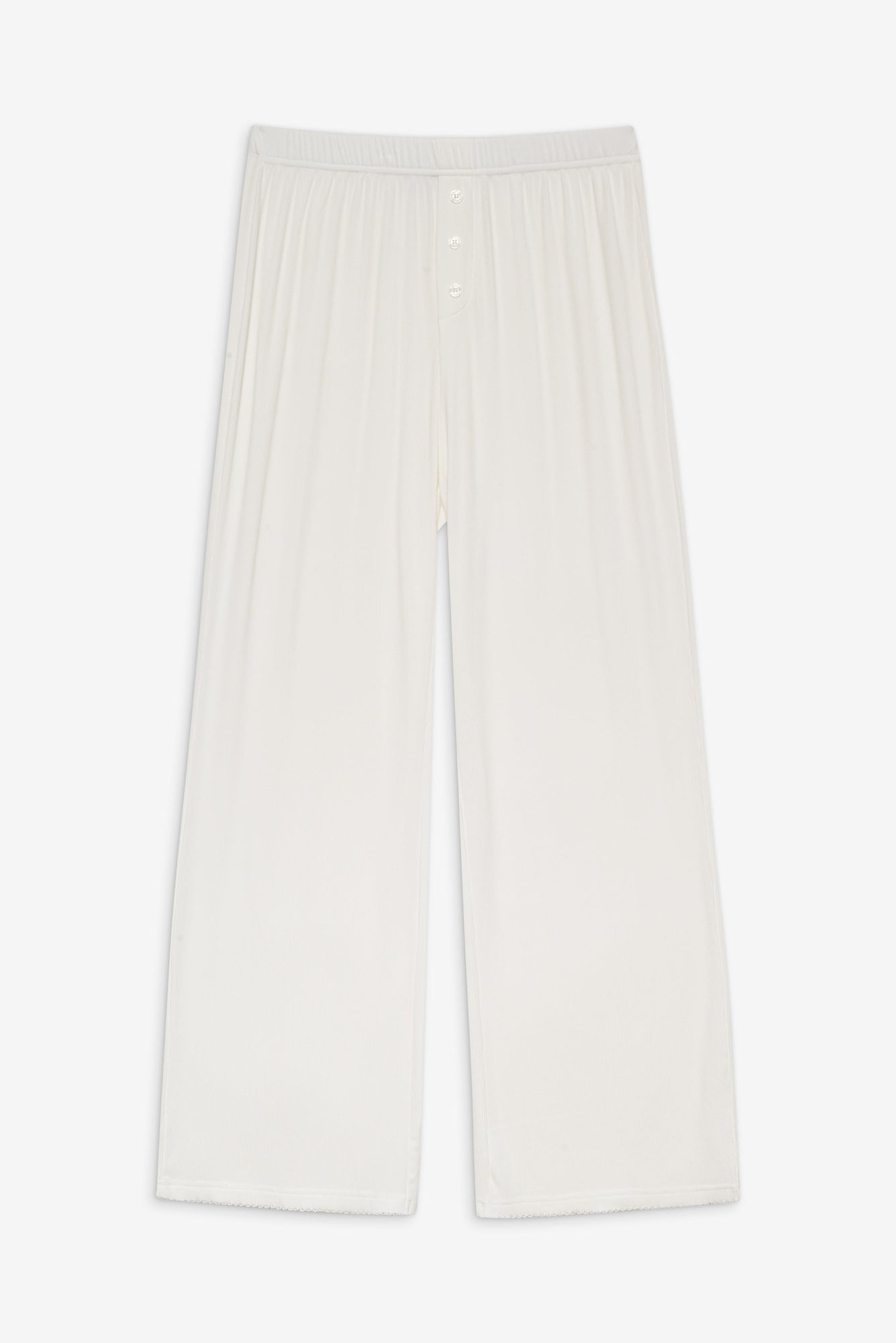 Rory Modal Rib Sleep Pants Seashell Cream