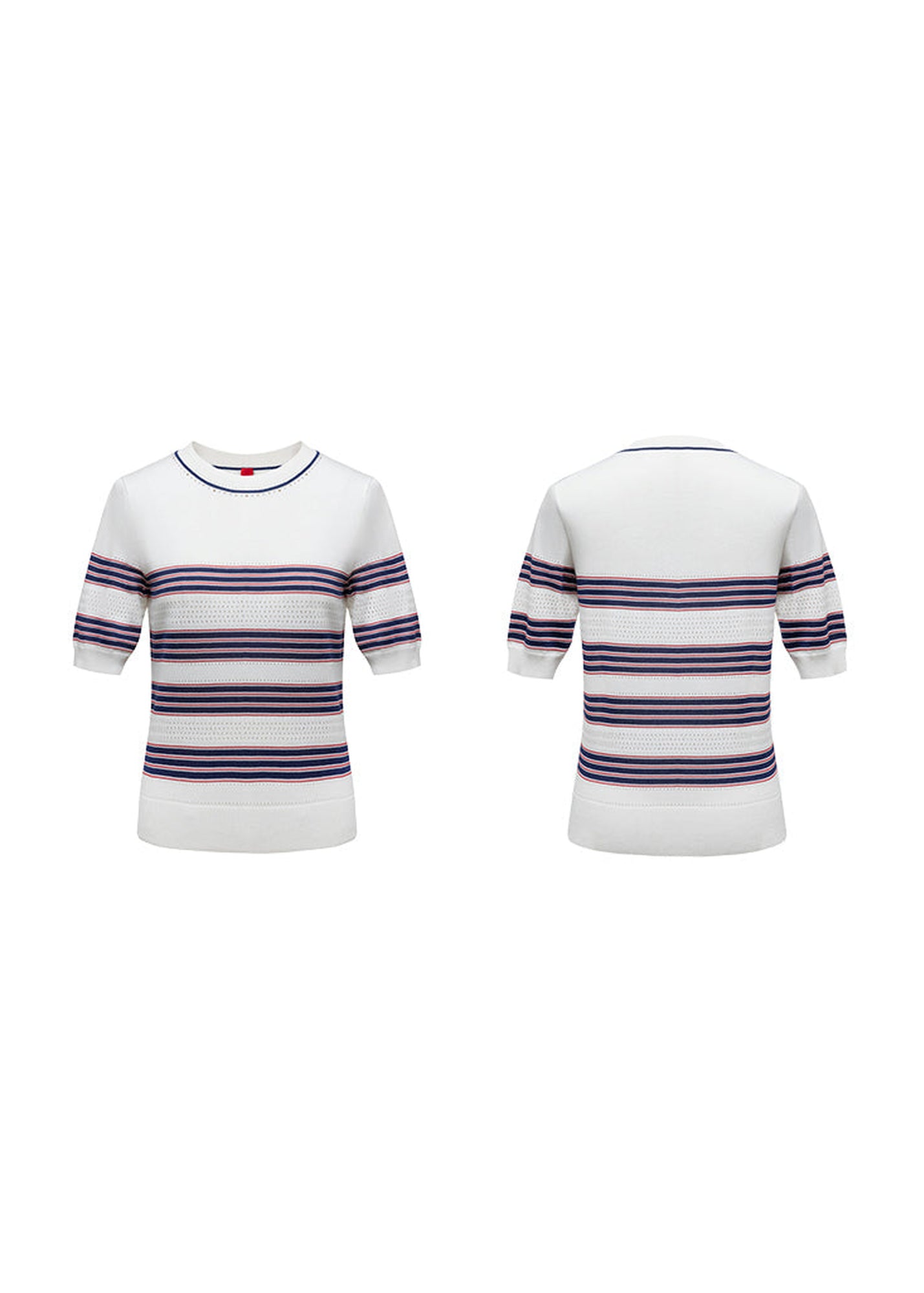 Round Neck Sweater | White