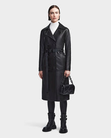 Women | Leather Trench KIRALY - 8123553 | Black