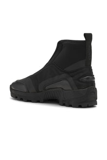 Performance High Top Zip Sneaker | Black