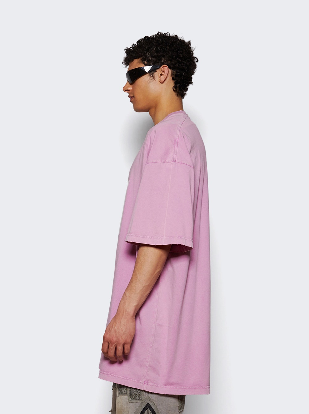 Men | 032c | Point Zero Oversized Tee Faded | Pink