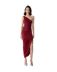 One Shoulder Ruched Dress | Rioja