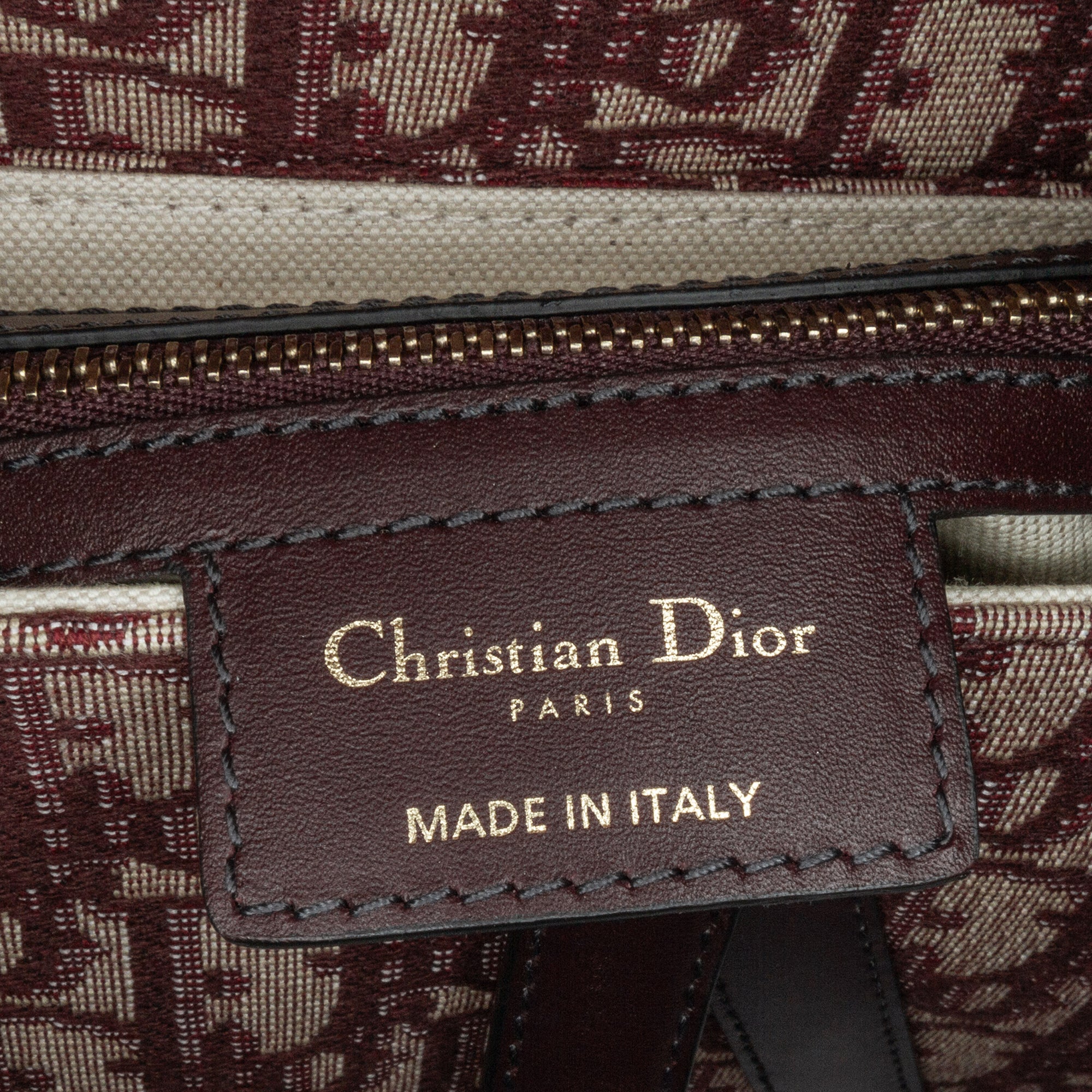 Dior | Pre-Owned Oblique Canvas Saddle Bag | Red