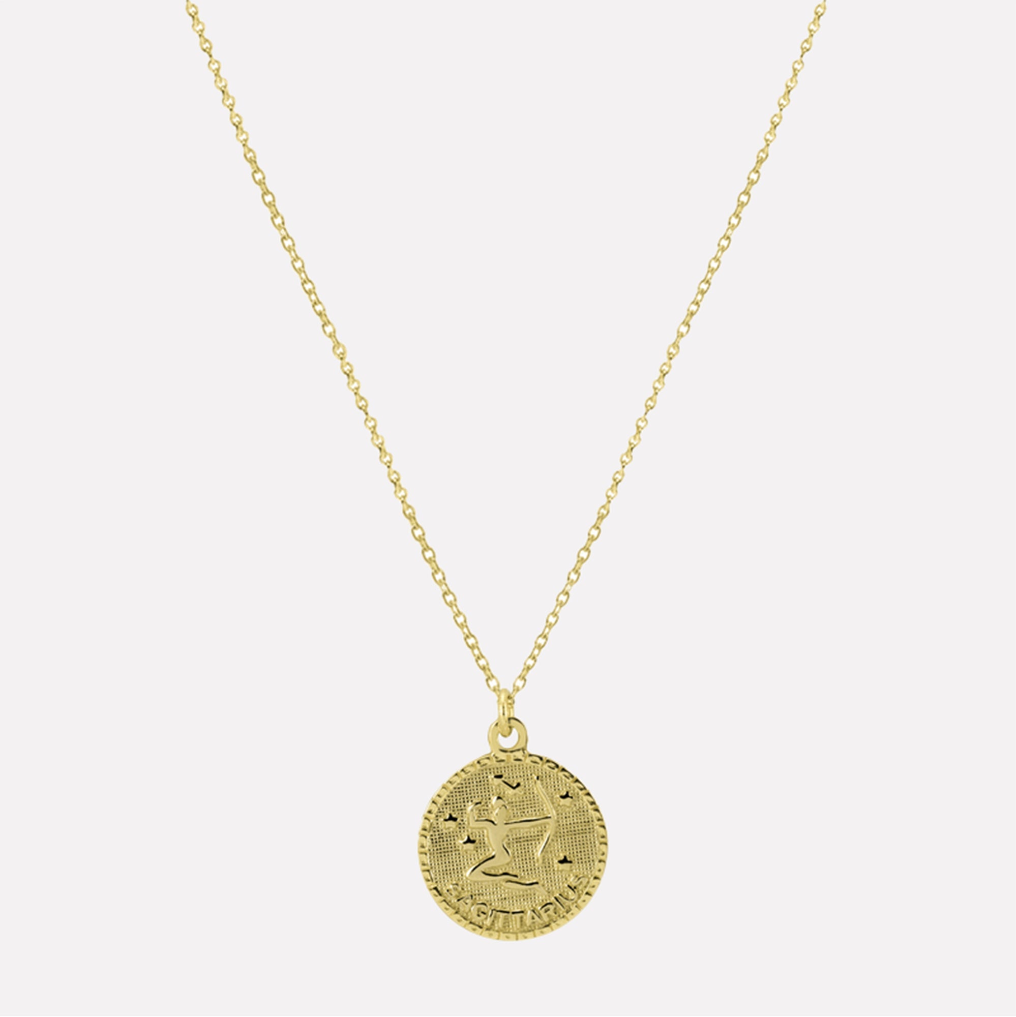 The Zodiac Medal Necklace | Gold Vermeil