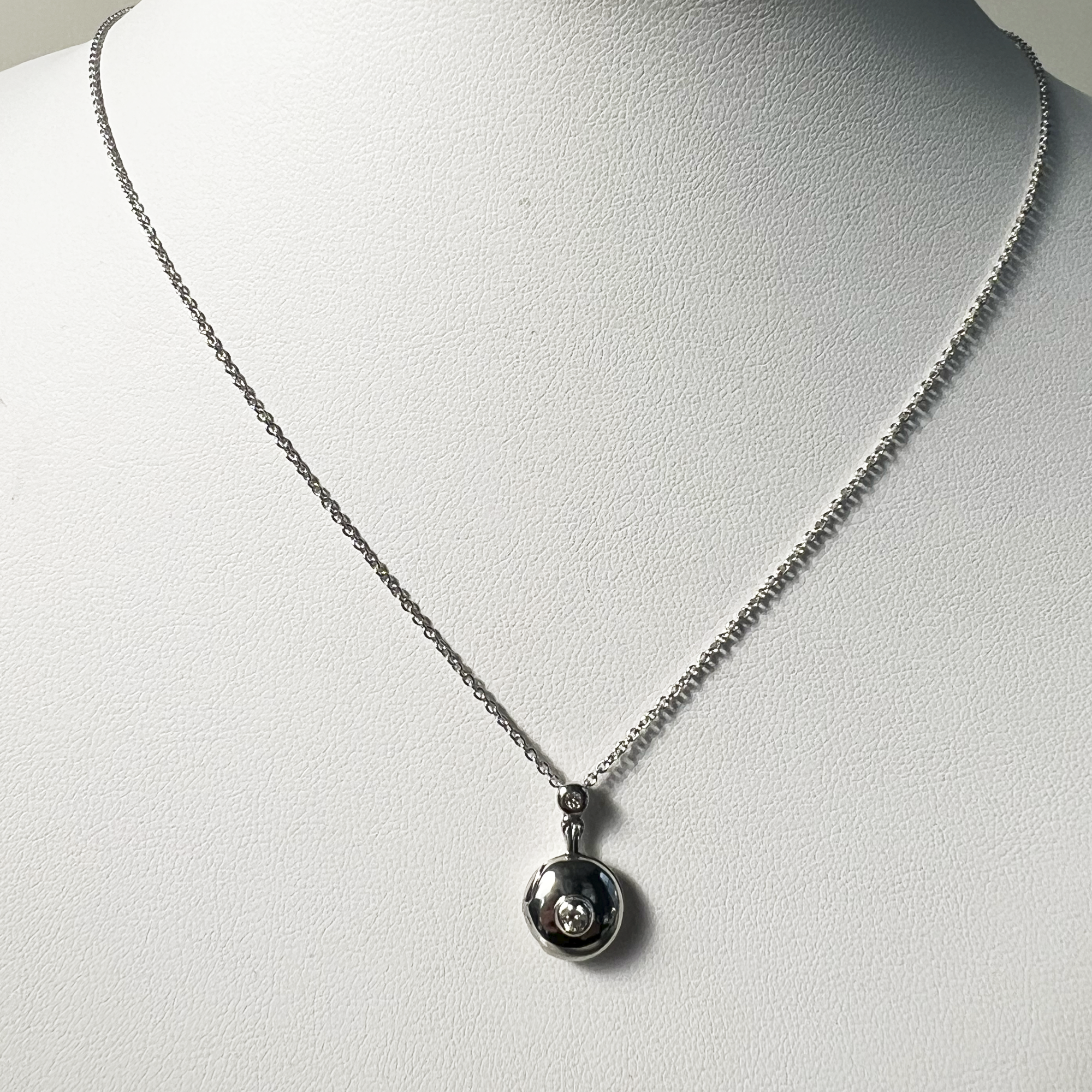 Midnight Promises Diamond Locket | Sterling Silver | White Diamond