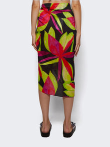 Women | Louisa Ballou | Sarong With Ties | Electric Pink Flower