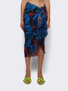 Women | Louisa Ballou | Sarong With Ties | Night Blooming Orchid