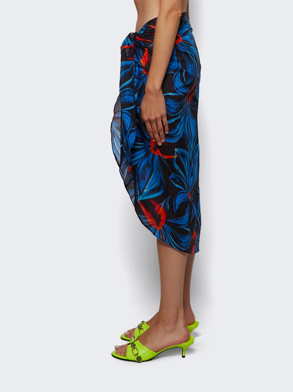 Women | Louisa Ballou | Sarong With Ties | Night Blooming Orchid