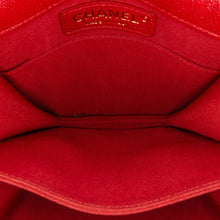 Chanel | Pre-Owned Quilted Caviar North South Boy Flap | Red