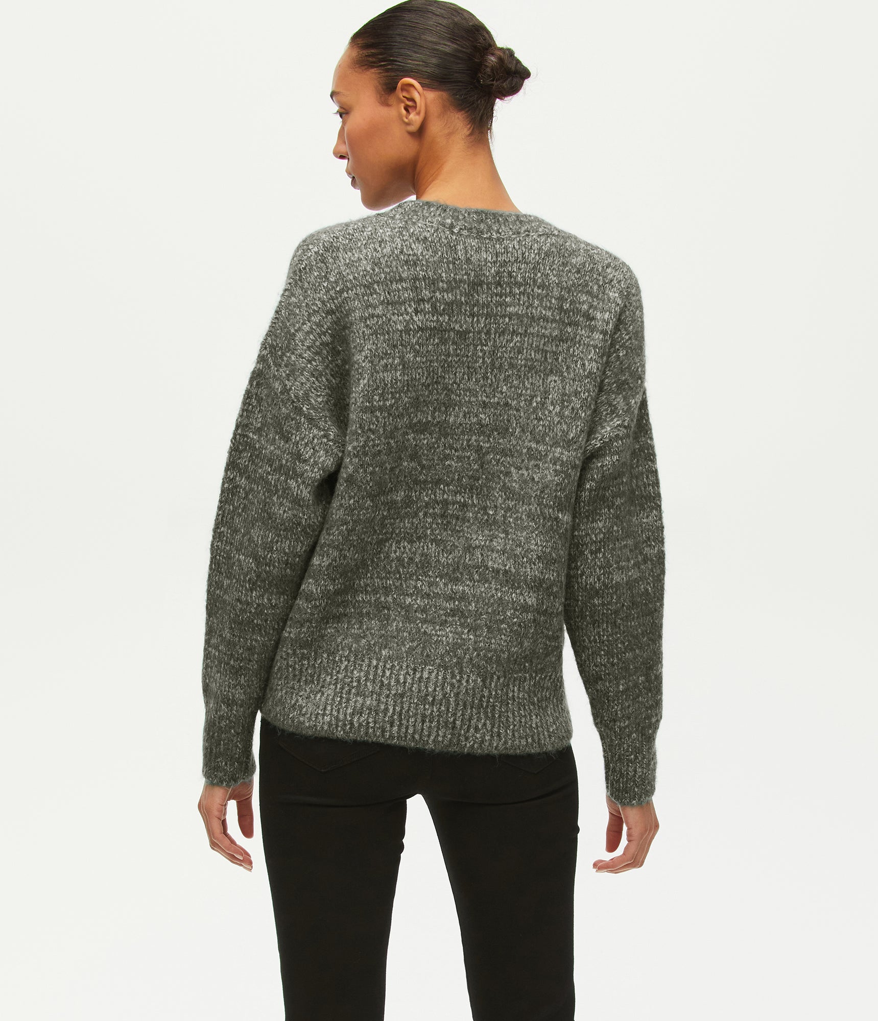 Rylie V-Neck Pullover Sweater | Shadow