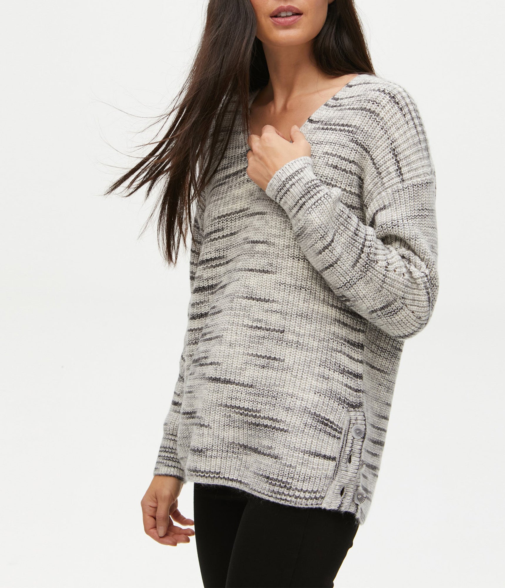 Autumn Spacedye Sweater | Grey Combo