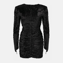OW Collection SEQUIN Dress Account 002 - Black Caviar