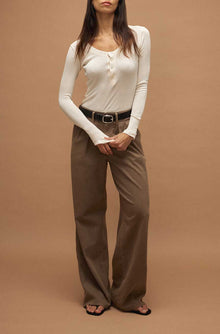 AMO Denim | Sheryl Trouser in Coffee