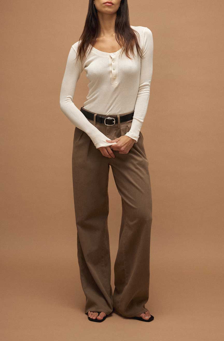 AMO Denim | Sheryl Trouser in Coffee