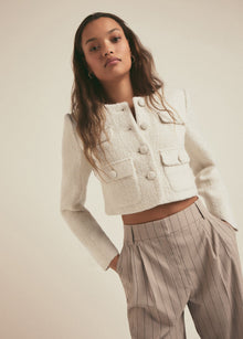 white boucle