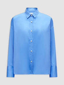 Sirene Scarf Back Shirt | Blue/Orange