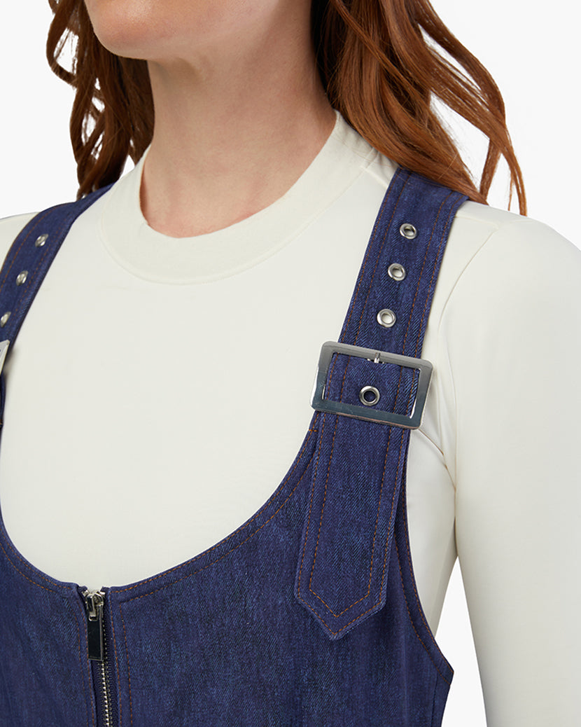 Sleeveless Ski Suit | Dark Wash