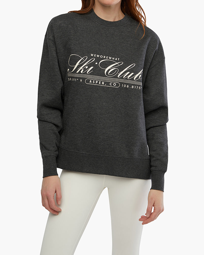 Oversized Crewneck Sweatshirt | Dark Heather Grey