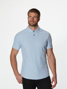 Mens | Prestige Signature-Fit Pima Cotton Polo | Sky